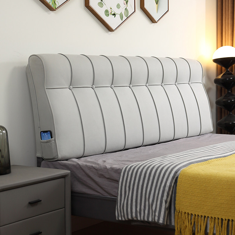 2023新款床头软包靠背简约木板主卧一米八的高端科技布榻榻米靠垫,居家布艺,床头靠垫,淘宝优惠券,粉丝福利购,淘宝优惠卷