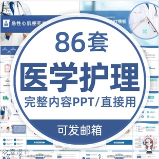 完整内容/医学类ppt模板医疗医生护理护士查房个案品管圈工作汇报