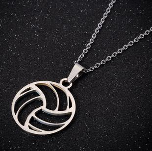 2023 Hfarich Fashion Beach Volleyball Pendant Necklace