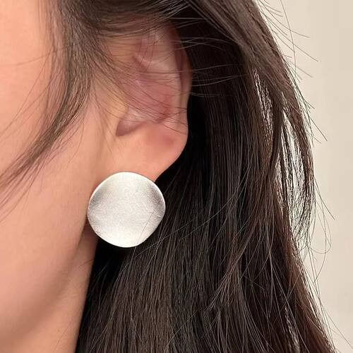 Sterling Silver Vintage Earrings For Women Round