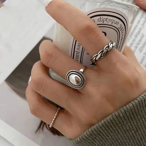 Sterling Silver Rings Couples Accessories INS Fashion