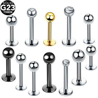 10Pcs/20Pcs/50Pcs G23 Titanium Labret Piercing Internal &