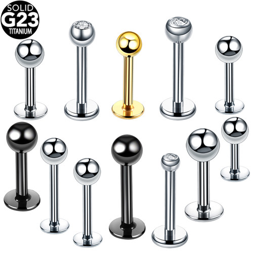 10Pcs/20Pcs/50Pcs G23 Titanium Labret Piercing Internal &