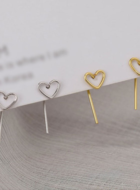 316 Stainless Steel Love Heart Stud Earrings For Women