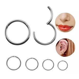 1PC Surgical Steel Tornito Nose Clicker 16G 18G Septum