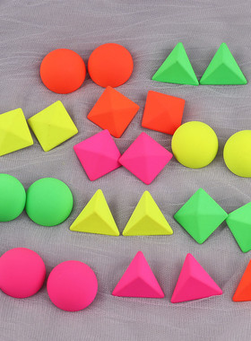 Acrylic Fashion Rubber Spray Paint Earrings Exaggerated