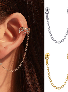 Crown U-shaped Ear Clips Hollow Butterfly Etro Earrings For