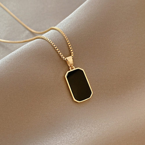 2023 316L Stainless Steel Minimalist Rectangular Pendant Kor