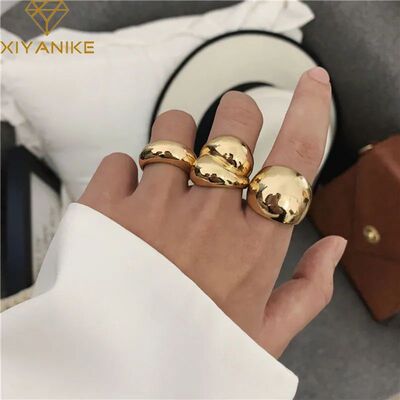 XIYANIKE Minimalist Silver Color  Finger Rings for Women