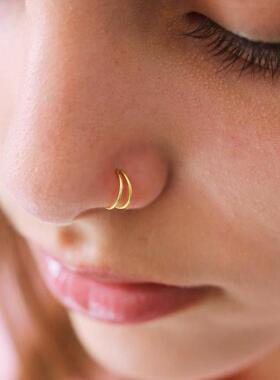 AIDE Piercing Nose Ring S925 Silver Cartilage Ring For