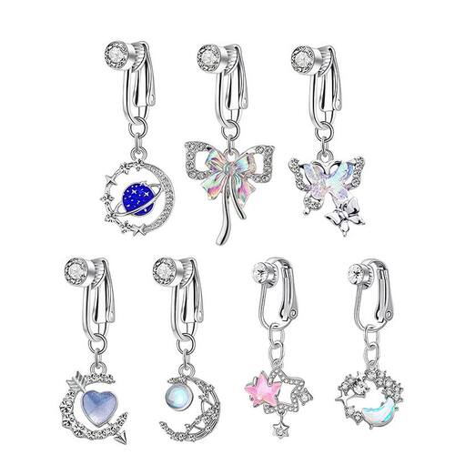 Faux Fake Belly Ring Fake Belly Piercing Non Piercing