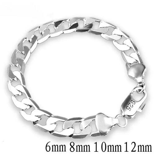 Sterling silver Bracelet Sideways Silver Bracelet