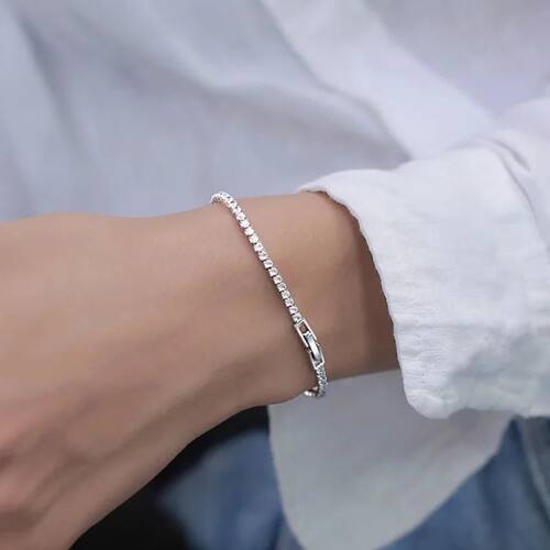 Sale Sterling Silver Color Bracelets Full AAA Zircon