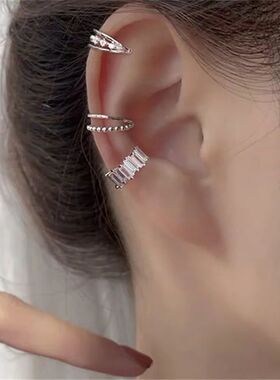 1Pcs Fashion Zircon Ear Cuff Earrings Non-Piercing Cuff Ear