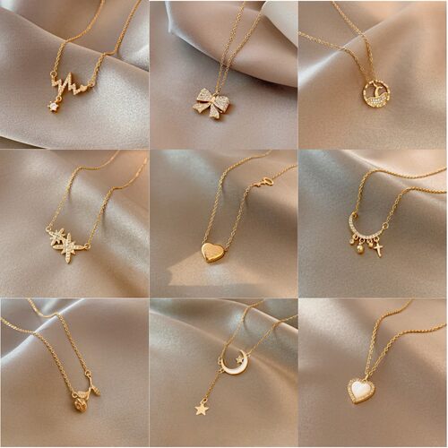 Classic Gold Color Titanium Steel Necklace For Women