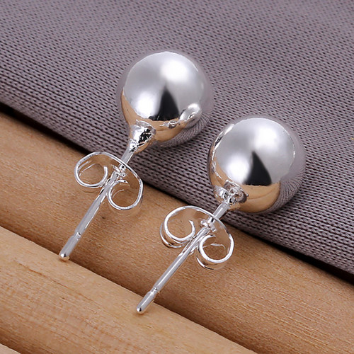 New 925 Sterling Silver 6mm/8mm/10mm Round Circle Solid