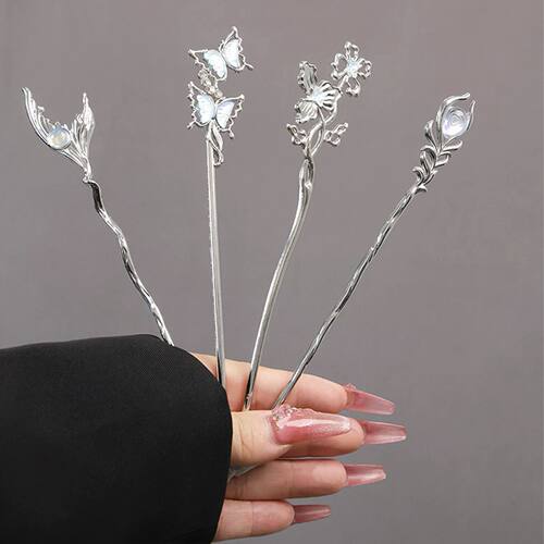 Starry-Sky Moonlight Stone Hairpin Female New Chinese Style