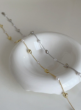 2023 New Arrival Korean-style Elegant Simple Metal Love