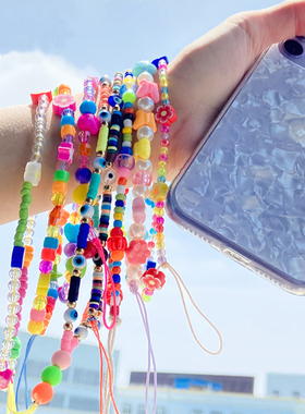 Fashion Acrylic Mobile Phone Strap Lanyard Colorful Eye