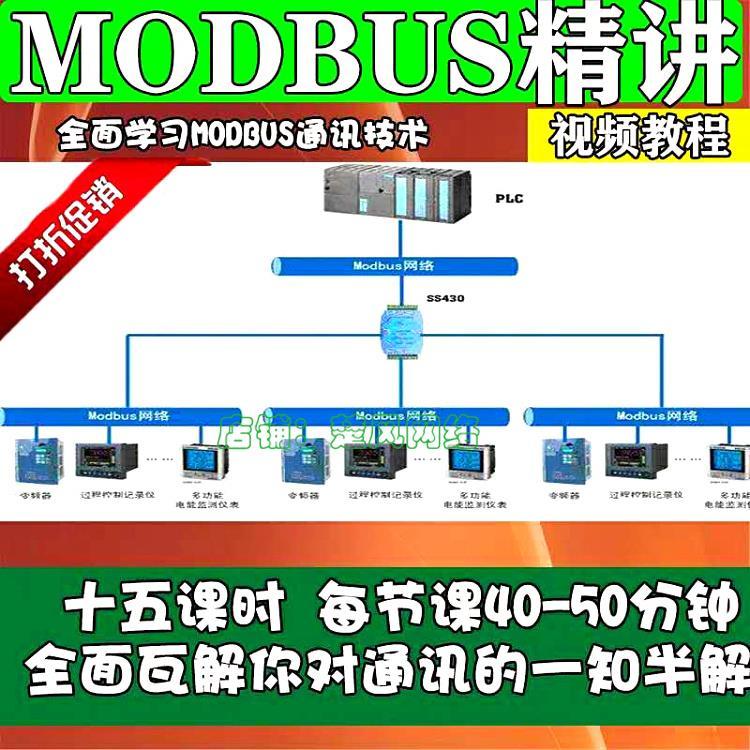 新MODBUS教程 MODBUS视频教程 通讯协议详解协议应用简单易学 商务/设计服务 设计素材/源文件 原图主图