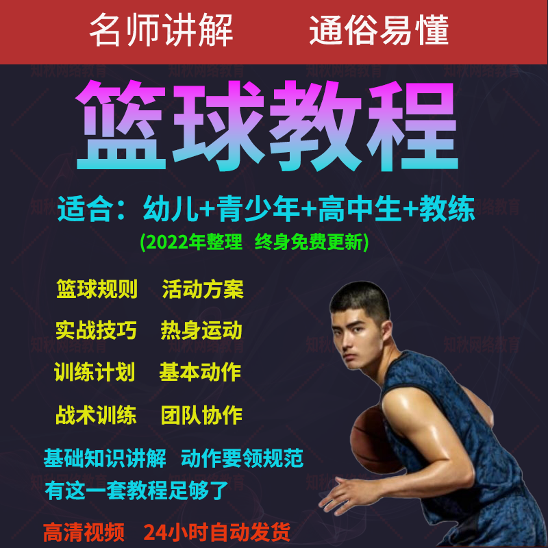 篮球教案幼儿少儿青少年儿童训练篮球教程运动教学实战训练技巧