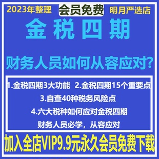 金税四期企业如何应对税务自查税负率预警管理筹划课程培训视频