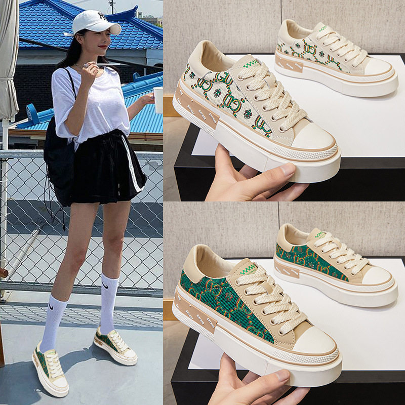 休闲厚底增高小白鞋女ins百搭新款春季2022透气小众韩版超火板鞋
