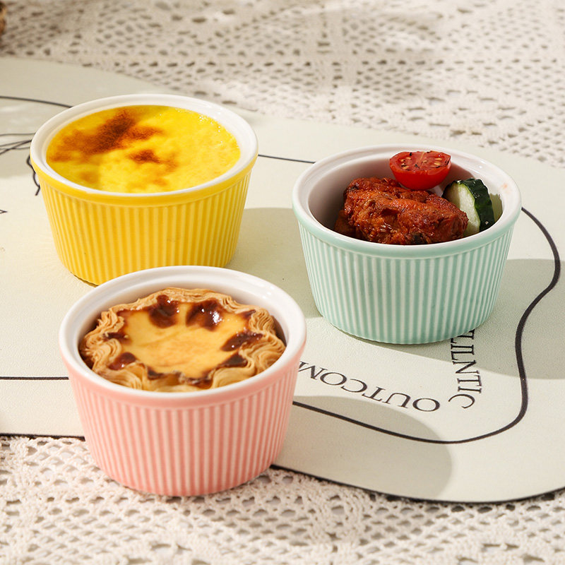 舒芙蕾烤碗空气炸锅烤箱专用碗甜品双皮奶蒸蛋陶瓷小碗烘焙布丁杯,餐饮具,碗,淘宝优惠券,粉丝福利购,淘宝优惠卷