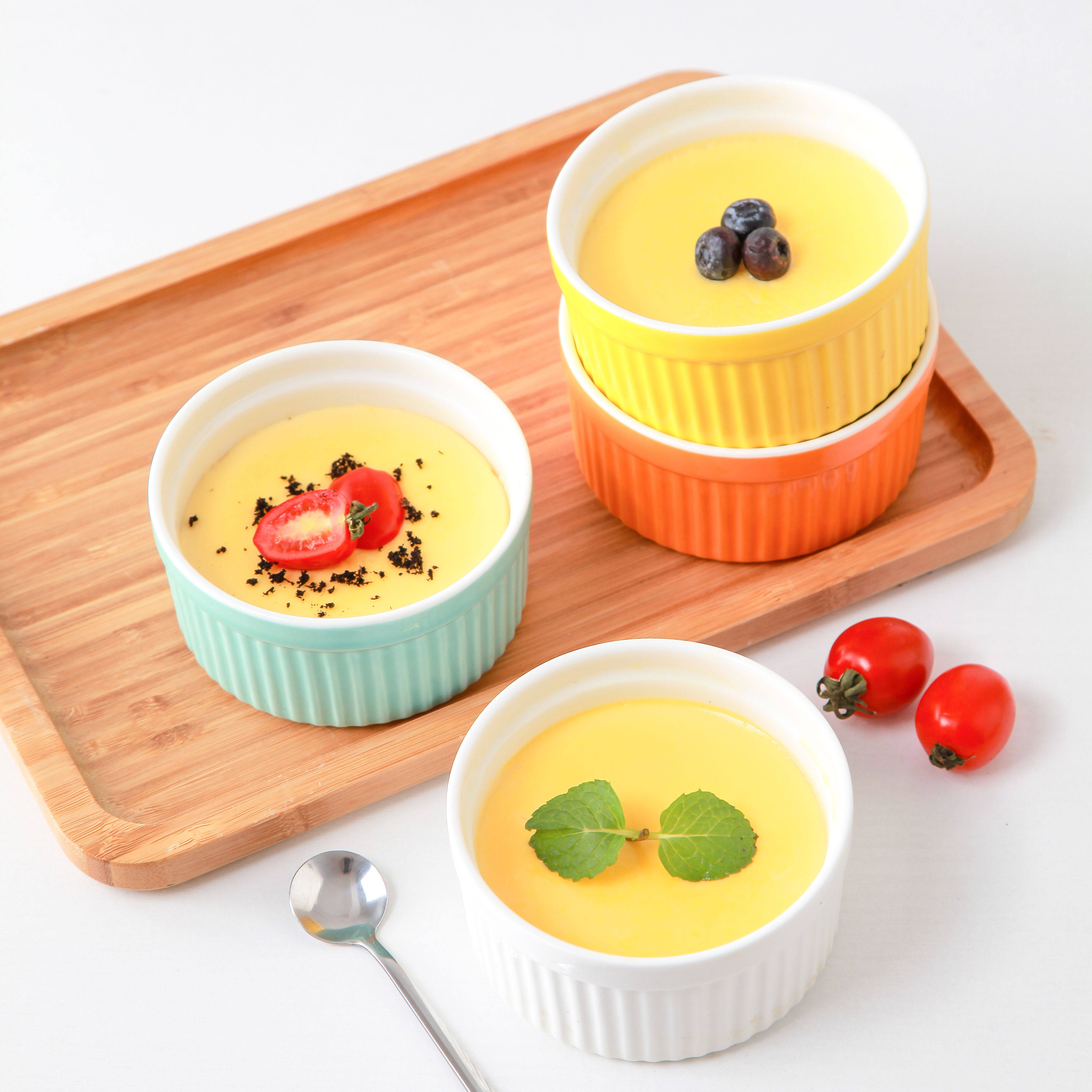 空气炸锅专用碗舒芙蕾烤碗陶瓷蒸蛋碗耐高温烘焙烤箱专用布丁杯