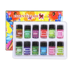 批发升级水溶性香薰芳香精油套装 多用途加湿器日常加香全英文跨境