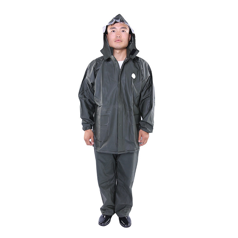 批发致富郎雨衣 分体带帽雨衣套装 登山攀爬外卖雨衣雨裤防水套服