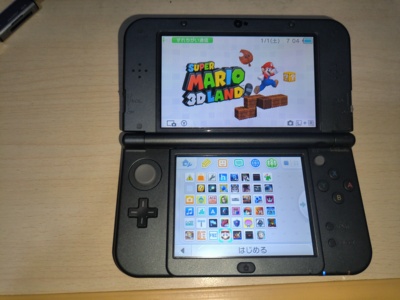 新大三new 3dsll掌上游戏机灰色上盖小划痕