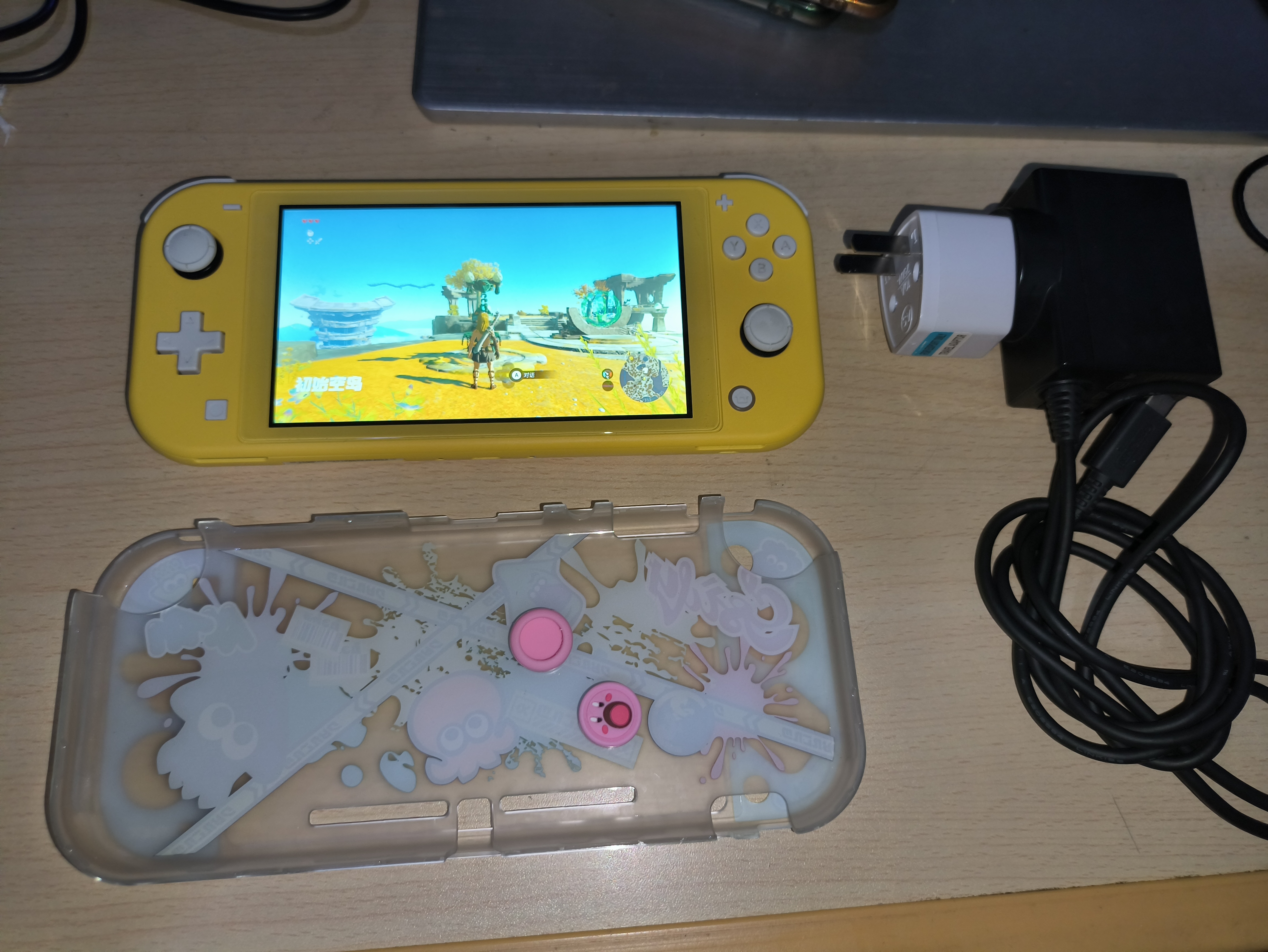 switch lite掌上游戏机黄色日版双系统