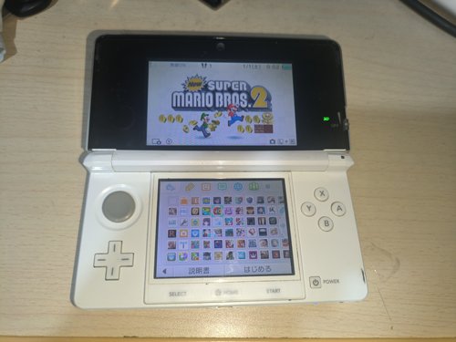 老小三3ds掌上游戏机日版白色成色一般
