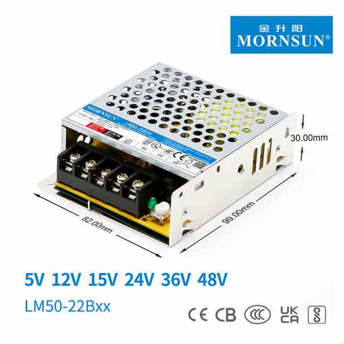 金升阳LM50-22B05/12/15/24V/36/48V开关电源264VAC输入变压器LRS