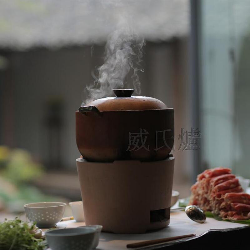 传统粗陶火锅土砂锅明火陶土炖煲瓦锅养生煲汤锅打边炉用土锅泥锅
