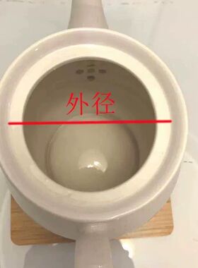 陶瓷茶壶盖子纯白色酒店饭厅水壶盖家用冷热水壶配件通用壶盖包邮