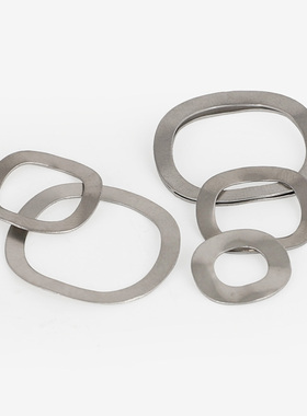 304不锈钢波形垫圈三波峰垫片 波浪形平垫波纹M3M4M5M6M8M10M51GG