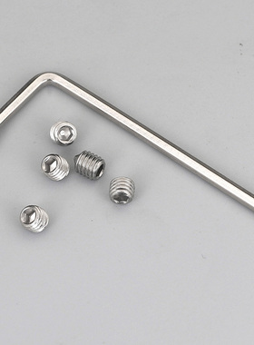 皮带头上的不锈钢内六角螺丝钉腰带头尖头螺丝平滑扣裤带板扣螺丝