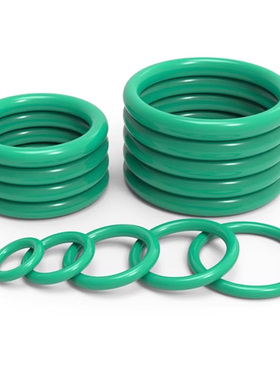 绿色耐高温硅胶O型圈防水氟橡胶密封圈机械密封线经1.5mm2mm3mmGH