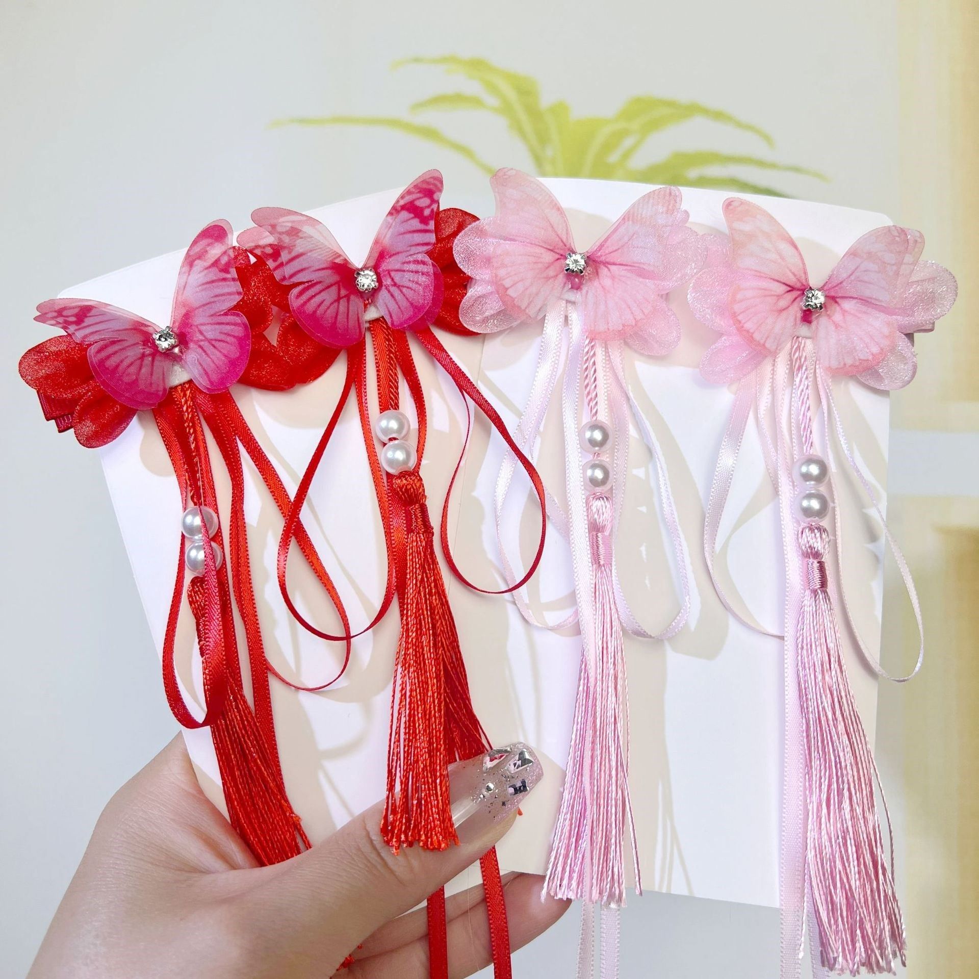 超仙蝴蝶流苏发饰女童古风汉服发夹儿童新年演出发卡森系公主头饰,饰品/流行首饰/时尚饰品新,发饰,淘宝优惠券,粉丝福利购,淘宝优惠卷