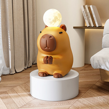 情绪稳定神器卡皮巴拉落地大型摆件客厅沙发电视机柜旁装饰乔迁礼