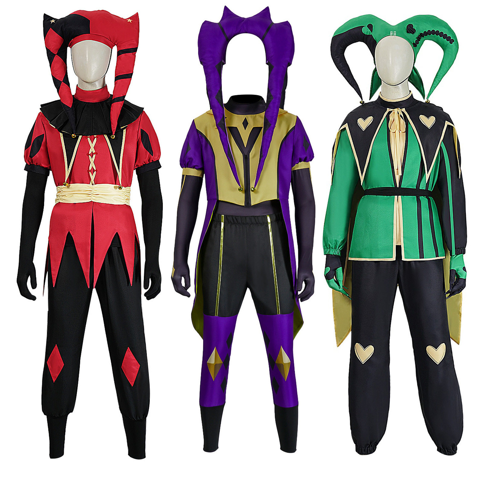 万圣节服装怪胎马戏团cos服恐怖小丑制服套装游戏角色演出服跨境
