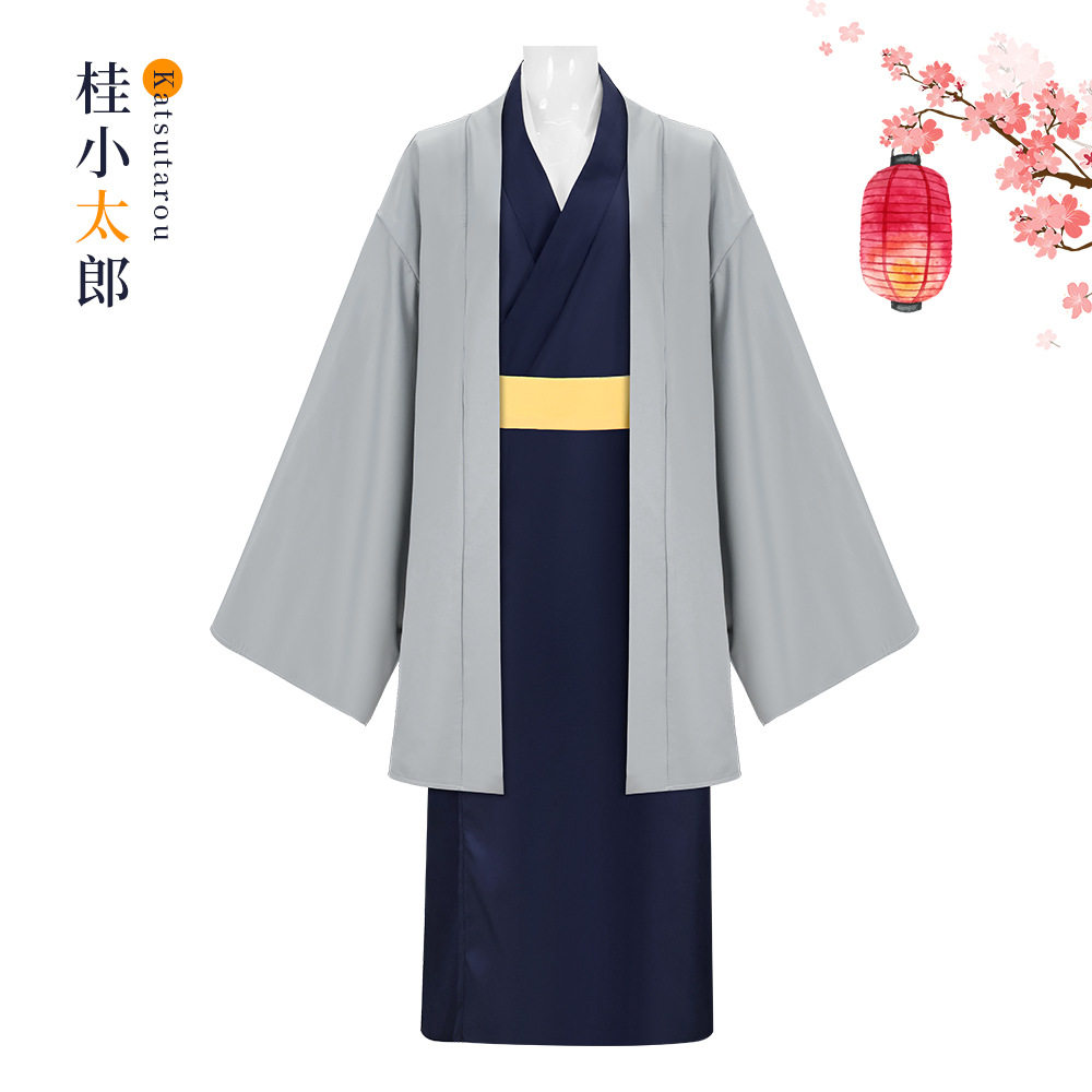银魂桂小太郎cos服动漫武士忍者服cosplay和服全套练功长袍外套