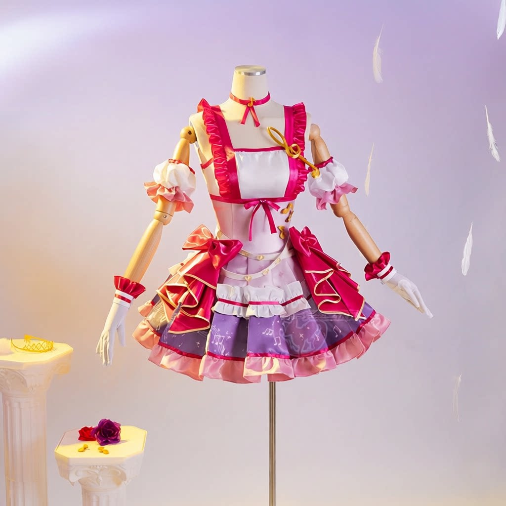 菲梦少女cos服杨松儿乔可星宋诗雨变身后演出女装连衣裙