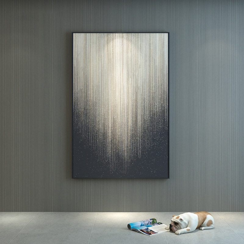时光影子抽象现代装饰画简约客厅玄关走廊尽头背景墙壁竖版挂画