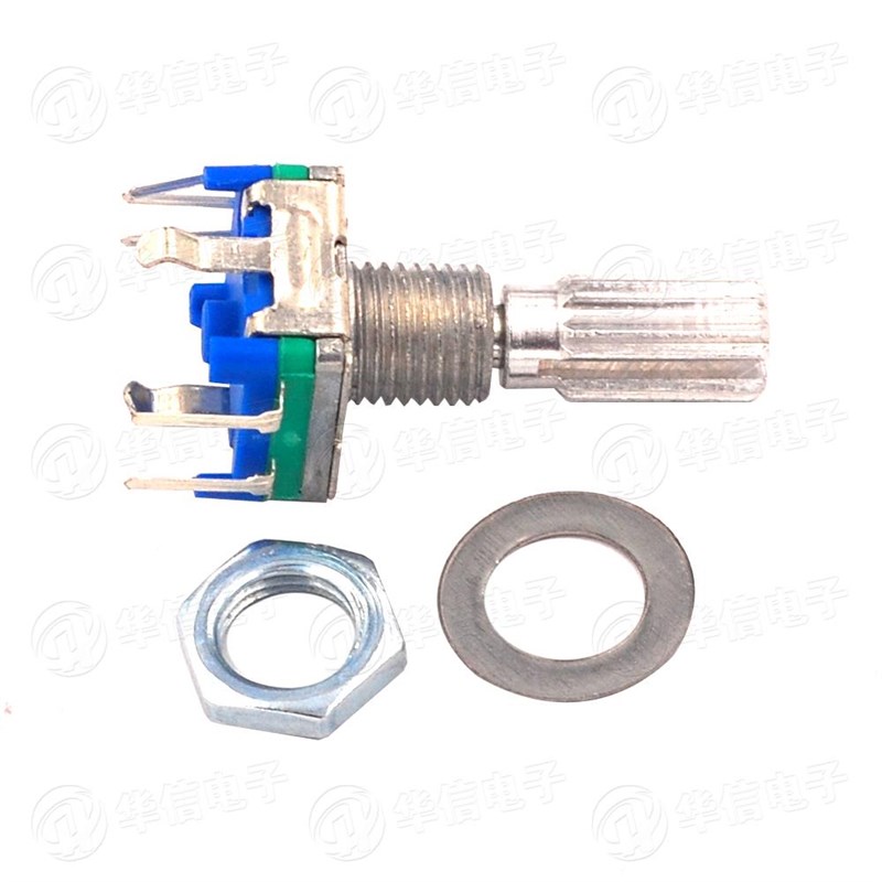 梅花柄 旋转编码器 开关/EC11/数字电位器 柄长20mm 带开关 5脚