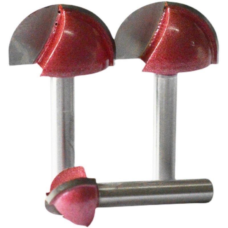 6mm圆底刀实木铣刀开 槽刀具修边机钨钢刀头 木工雕刻机电木