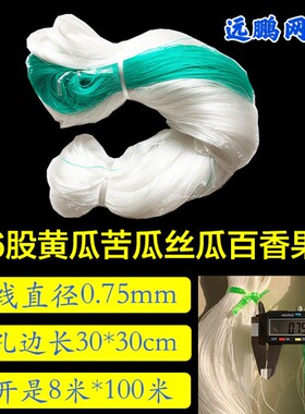 厂家直供爬藤网植物种植网豆角吊瓜丝瓜苦瓜黄瓜架百香果攀爬农用