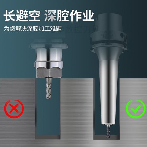 台湾HSK63A 40A后拉刀柄100A HSK32E 40E 50E 25深腔加工SDC06 08